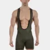 Singlet Barcode Berlin Versos Efecto Cuero Army