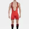 Singlet Barcode Berlin Versos Efecto Cuero Rojo