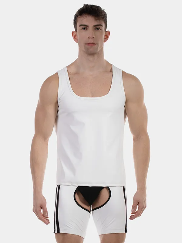 Camiseta de tirantes Barcode Berlin Zan Blanca