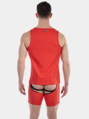 Camiseta de tirantes Barcode Berlin Zan Rojo