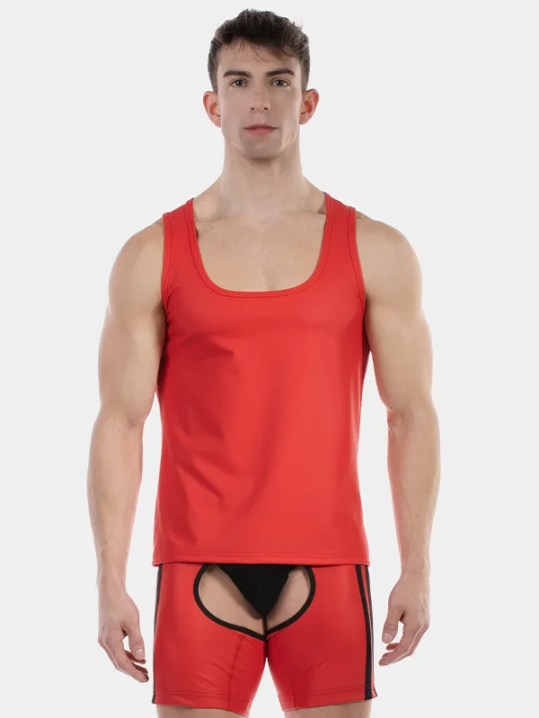 Camiseta de tirantes Barcode Berlin Zan Rojo