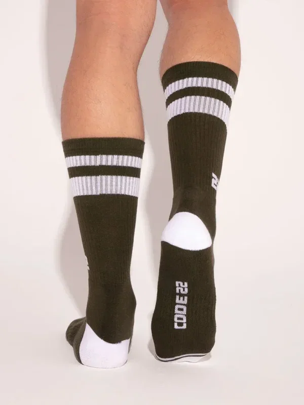 Calcetines Code 22 Iconic Crew Khaki