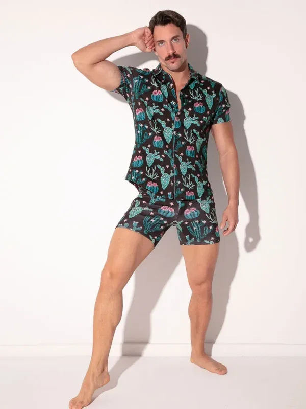 Camisa Code 22 Iconic Slim Fit Cactus