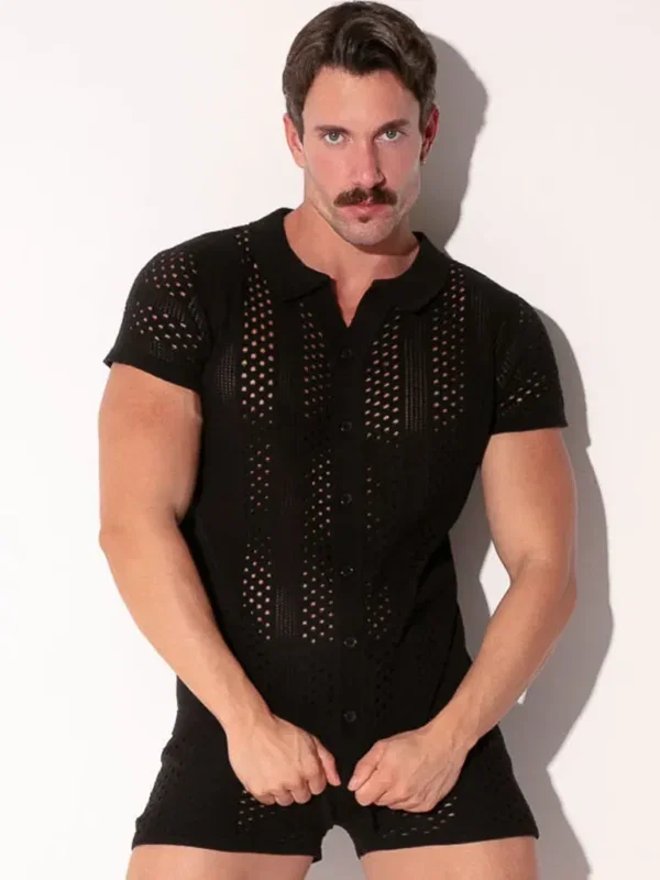 Polo Code 22 Mosaic Negro