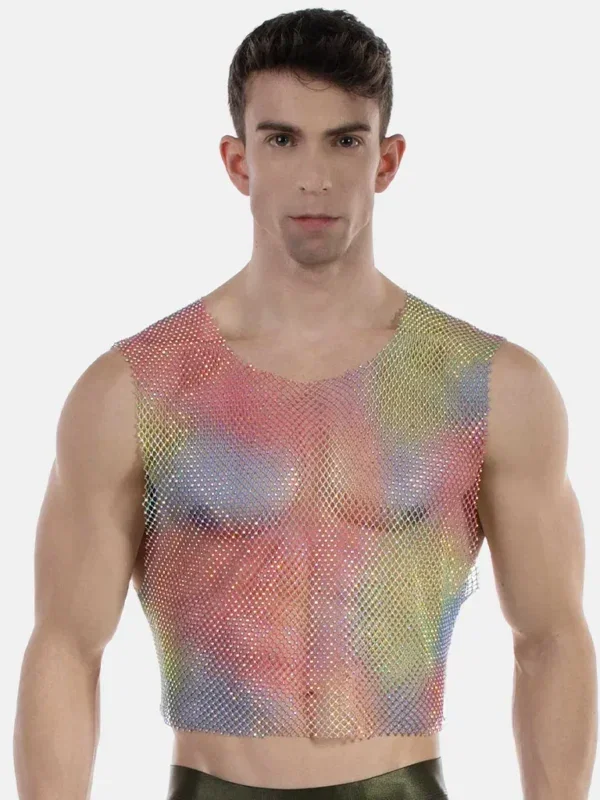 Crop Top Hombre Barcode Berlin Spark Multicolor