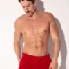Mini short rojo liso de corte bajo y ajuste slim - Mini Short Code 22 Iconic Rojo Code 22