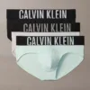 Pack 3 Slips Calvin Klein Intense Power Micro 4UW en negro, blanco y verde agua