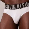 Detalle frontal del slip Calvin Klein Intense Power Micro 4UW con cintura logo
