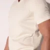 polo Code 22 Medley offwhite vista frontal con jacquard geométrico