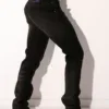 Trasero completo pantalón vaquero negro corte recto con bolsillos traseros - Pantalón Vaquero Code 22 Negro