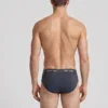 Vista trasera slip Calvin Klein Cotton Stretch corte clásico cinturilla a tono.