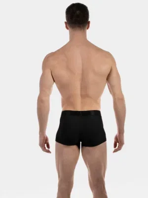 Vista trasera del boxer negro Stellan de Barcode Berlin con cobertura completa