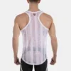 Espalda nadadora de la camiseta de tirantes de rejilla blanca Tobías de Barcode Berlin