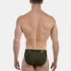 Vista trasera del slip bikini army Viggo de Barcode Berlin