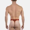 Vista trasera del tanga hombre óxido Julian de Barcode Berlin con cobertura mínima